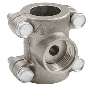 Обойма-тройник ремонтная никель, ВР 3/4х1/2х3/4 (40/10) К