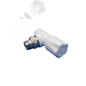 Вентиль для радиатора угловой 20х1/2' БЕЛЫЙ