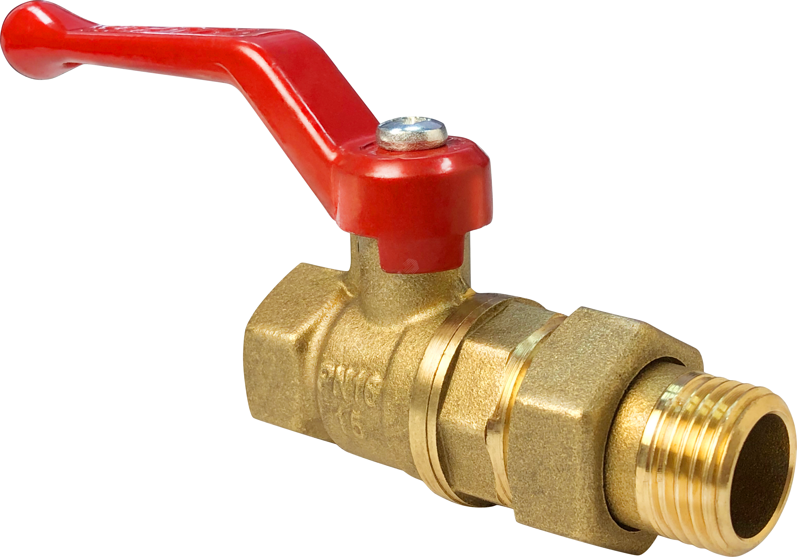 Кран шаровой со сгоном OPTIMA 11Б27фт1М 1/2' ВН ручка рычаг