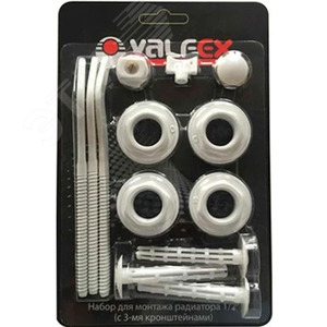 Комплект для монтажа радиаторов с 3-мя  кронштейн ами 3/4''