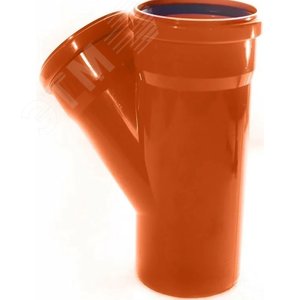 Тройник 45 градусов 110 мм для наружной канализации