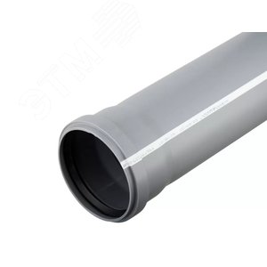 Труба канализационная 75 х 150 мм, толщина 1.9, PP однораструбная, серая