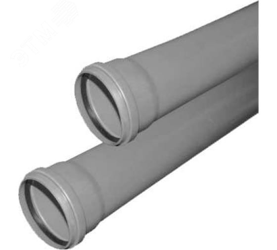 Труба канализационная 50 х 250 мм, толщина 1.8, PP однораструбная, серая