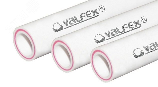 Труба полипропиленовая 20 х 2.8 SDR 7.4 PN 20 PPR армированная стекловолокном белая, хлыст 2м