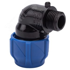 Отвод компрессионный присоединительный ПНД НР 25х1/2 (120/30)