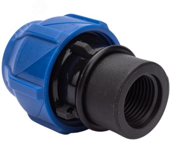 Муфта компрессионная соединительная ПНД ВР 25х3/4 (150/30)