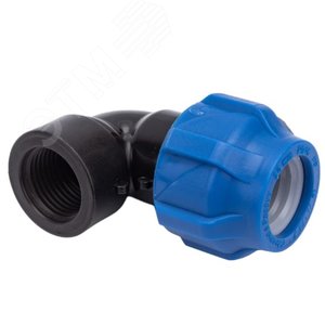 Отвод компрессионный присоединительный ПНД ВР 25х1/2 (120/30)