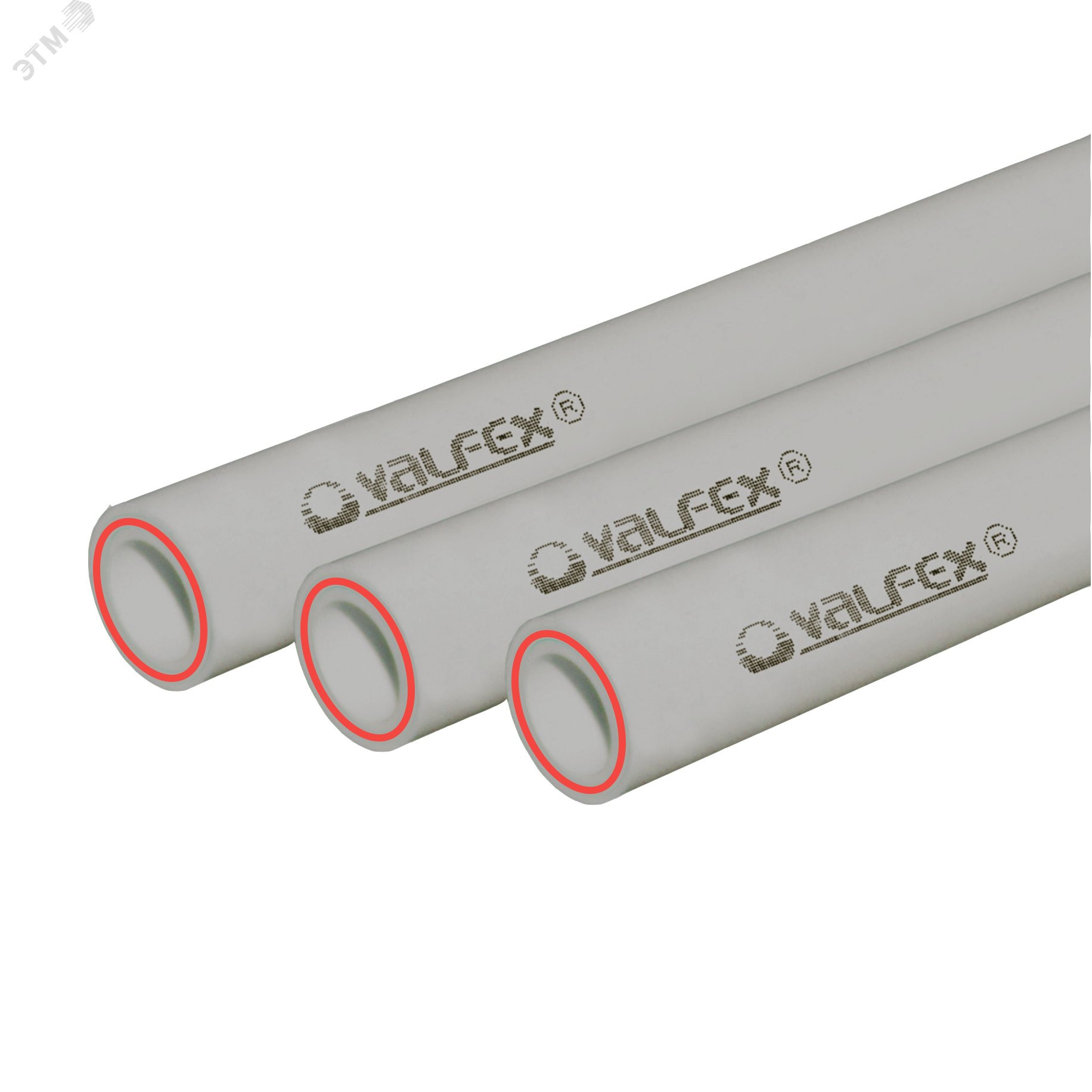 Труба полипропиленовая 50 х 8.3 SDR 6 PN 25 PPR армированная стекловолокном серая, хлыст 4м