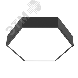 Светильник светодиодный ДСО-36Вт 4000К GEXUS Up Черный