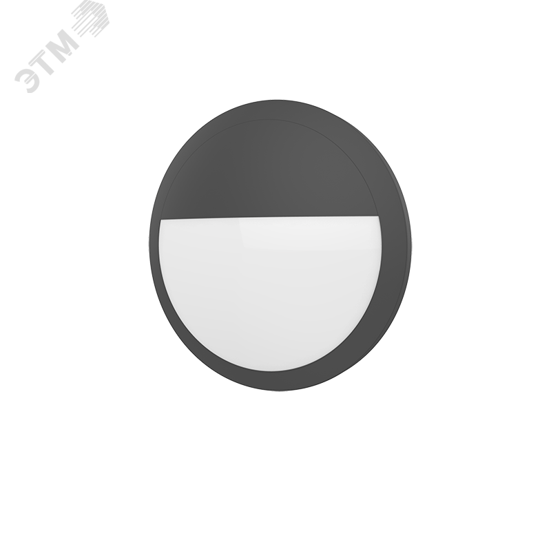 Светильник светодиодный ДБО-NERO FLEX RUS 15Вт 3000К IP65 черный рамка половинка