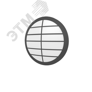 Светильник светодиодный ДБО-NERO FLEX RUS 15Вт 3000К IP65 черный рамка решетка