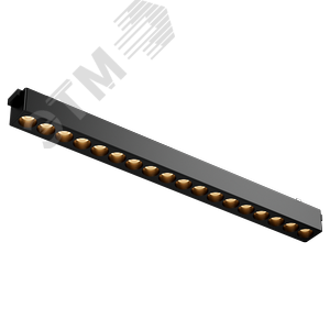 Светильник светодиодный трековый линейный Comfort L338 для магнитной системы Galakti 338х26х24 мм 18 Вт 3000 K 24 град CRI>90 черный