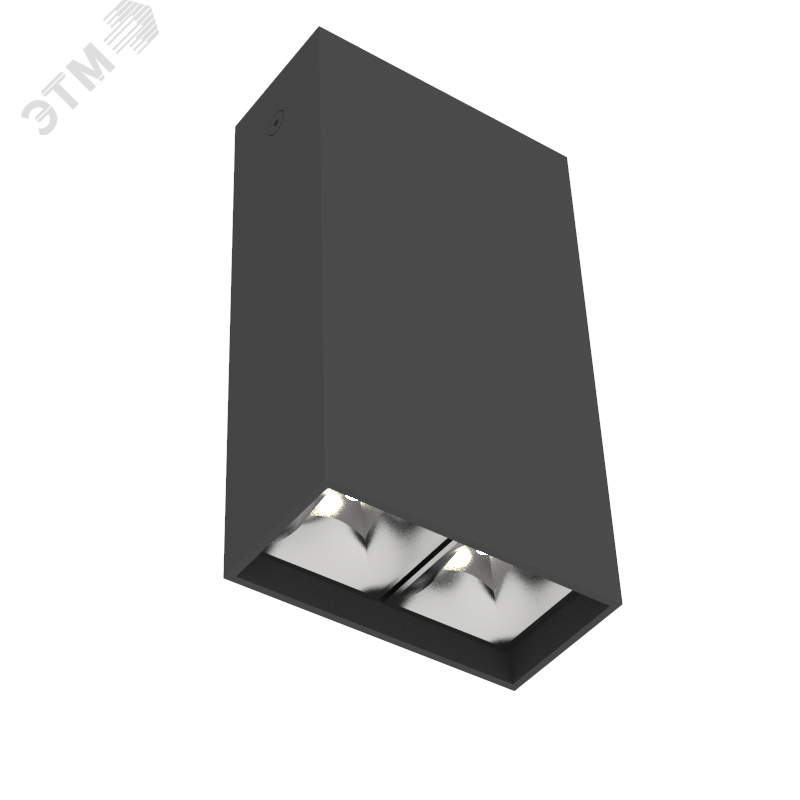 Светильник светодиодный ДПО-8Вт 3000К DL-Box Reflect Multi 55 град. черный