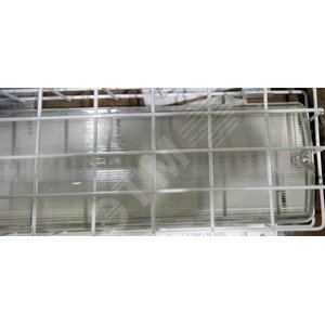 Защитная решетка для аварийного светильника IP65 390х134мм белая с набором креплений