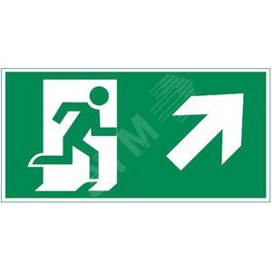 Пиктограмма ФИГУРА/СТРЕЛКА ВПРАВО ВВЕРХ 180х90мм для аварийно-эвакуационного светильника Compact