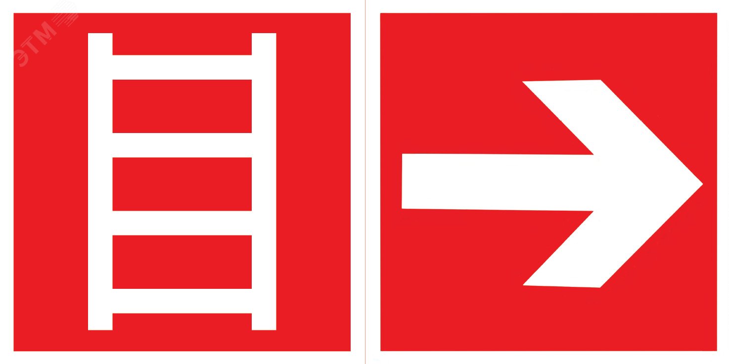 Пиктограмма "ЛЕСТНИЦА / СТРЕЛКА" 300х150мм для аварийно-эвакуационного светильника Giant/Vision/T