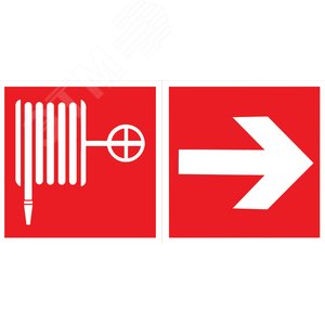 Пиктограмма ''ПОЖАРНЫЙ КРАН / СТРЕЛКА'' 300х150мм для аварийно-эвакуационного светильника Giant/Vision/Twofold/Evade