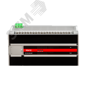 Модуль процессорный VC-B, Электропитание 24В DC, 28 входных сигналов, 20 выходных транзисторных сигнала (три из них импульсные, с частотой до 100кГц),