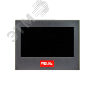 Панель HMI, диагональ 10,1, разрешение 1024х600 (16:9), 16M цветов, напряжение питания DC 24В, 2 порта, корпус пластиковый VC-H-10