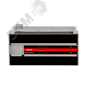 Модуль процессорный VC-B, Электропитание 24В DC, 24 входных сигналов, 24 выходных реле, 2 встроенных входа термосопротивления, 2 последовательных порт