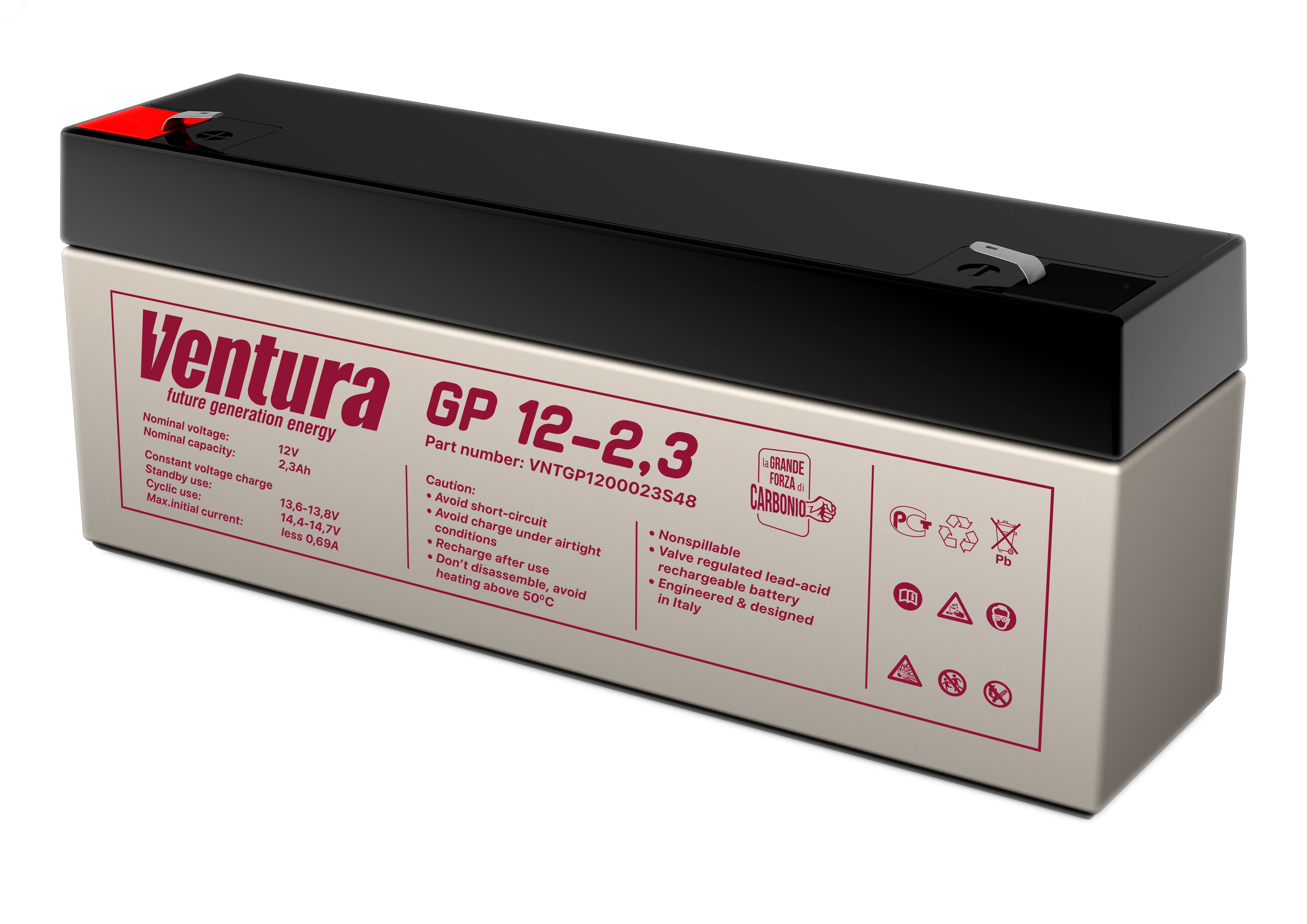 Аккумулятор 12В 2.3Ач