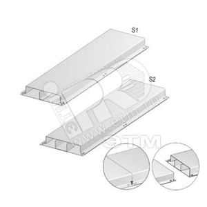 Напольный короб облегченный с телескопическими концами