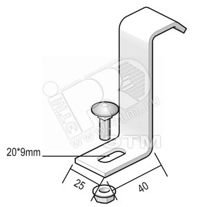 Фиксатор для крепления резьбовой шпильки