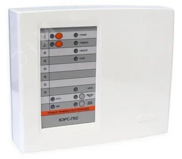 Прибор приемно-контрольный охранно-пожарный ВЭРС-ПК2П-РС версия 3.2, встроенный регистратор событий, пластмассовый корпус, 2 шлейфа сигнализации