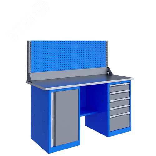 Верстак слесарный TNC 161.57.1-2F 1965x1596x696