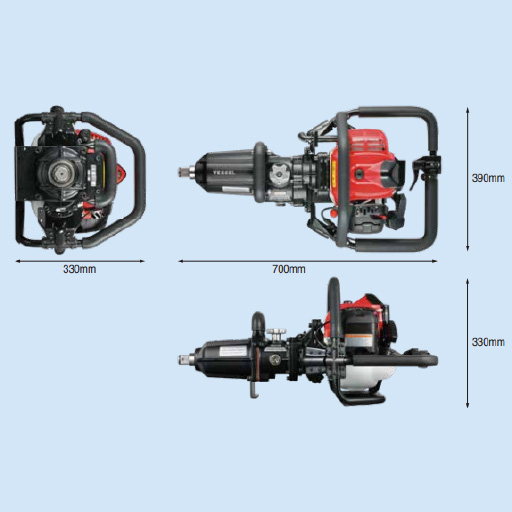 Бензиновый ударный гайковерт VESSEL GT-3500GE-V