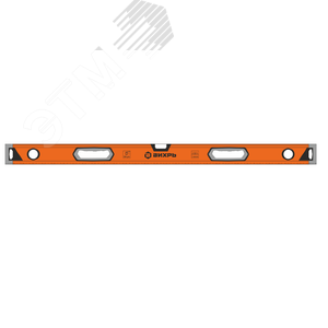 Уровень алюминиевый Усиленный 1000 мм 3 глазка (1 зеркальный) двухкомпонентные рукоятки