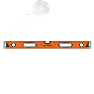 Уровень алюминиевый Усиленный 800 мм 3 глазка (1 зеркальный) двухкомпонентные рукоятки