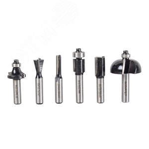 Набор фрез по дереву 6.(хвостовик 8мм), кейс