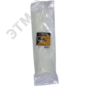 Хомут нейлоновый 4,8*300 Б (100)