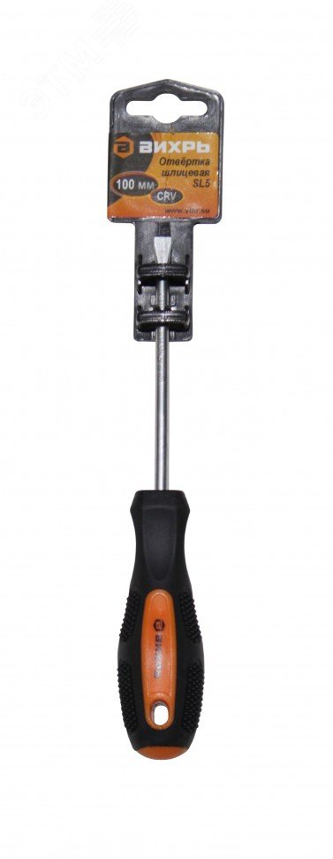 Отвертка шлицевая SL5 100 мм