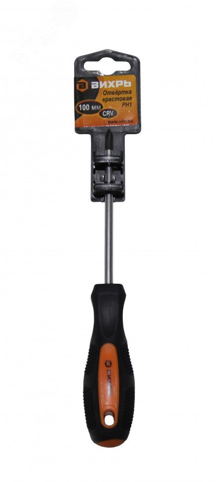 Отвертка крестовая PH1 100 мм
