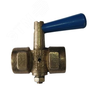 Кран трехходовой для манометра 11Б18/38бк 1/2' внутр.-М20 безфланцевый с ручкой