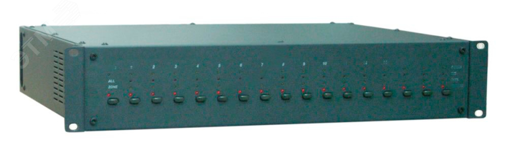 Блок коммутации ВИСТЛ-М БК-16 Коммутация 16 зон оповещения.Подключение до 16 усилителей.Контроль отсутствия короткого замыкания и обрыва линий трансля
