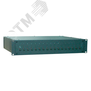Блок коммутации ВИСТЛ-М БК-16 Коммутация 16 зон оповещения.Подключение до 16 усилителей.Контроль отсутствия короткого замыкания и обрыва линий трансля
