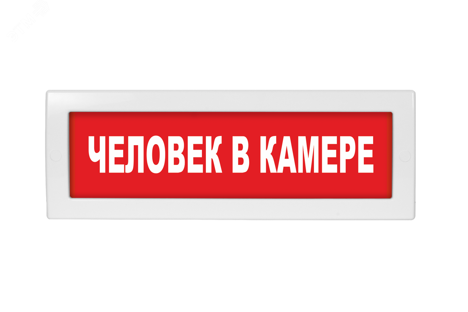 Оповещатель светозвуковой Молния-12-З Человек в камере красный фон