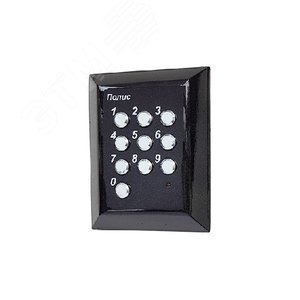 Панель кодовая накладная, два кода до 12 знаков, 12 В, 100х84х17 мм