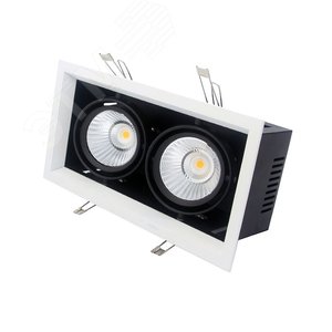 Светильник светодиодный трековый ALGOL 2 LED 2x30W 4000K 36 deg. silver