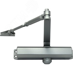 Доводчик дверной для двери весом 65 кг, рычаг с квадратным отверстием, цвет: серебряный.Температура застывания гидравлической жидкости -51град.С (КНР)