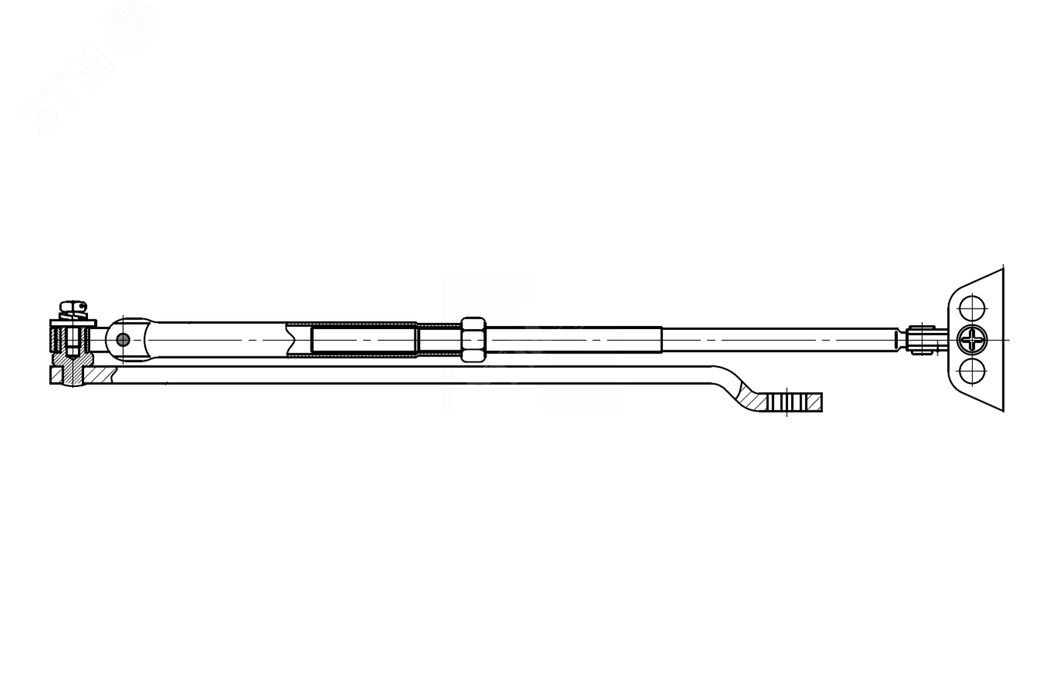 Рычаг удлиненный для доводчиков VIZIT-DC503S