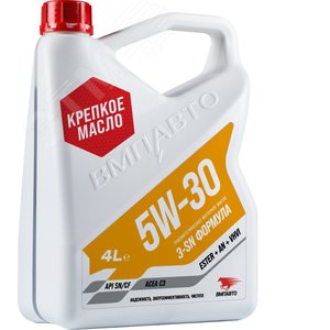 Масло моторное ВМПАВТО 3-SN 5w30 синт. (С3, SN/CF), канистра 4л.