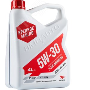 Масло моторное ВМПАВТО 3-SN 5w30 синт. (A3/B4, SN/CF), канистра 4л.