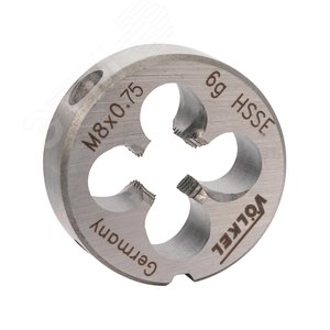 Плашка М 8,0х0,75 DINEN22568 HSSE 6g 25х9мм