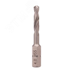 Сверло по металлу Hex-1/4'' 4,0x44/20мм h8 3xD HSS-G 118 градусов