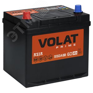Аккумулятор автомобильный VOLAT Prime Asia 60Ah L+ (нижний борт)