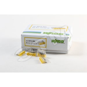 Клемма 5x2.5мм желтая/прозрачная